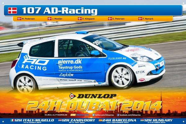 Her er bilen som vil få startnummer 107
(Foto: AD Racing)